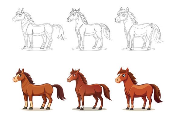 Cute Horse: A Friendly Hello from the World of Versatile Illustration