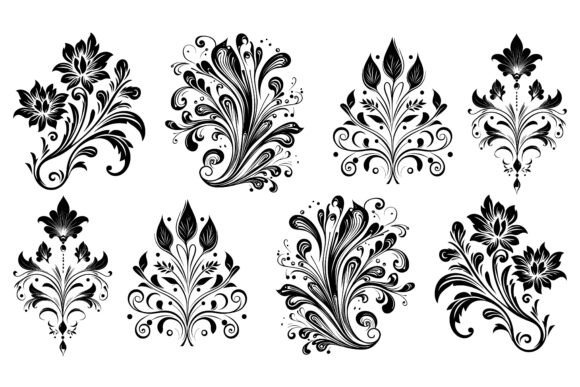 Elevate Your Projects with the Oriental Vector Damask Pattern