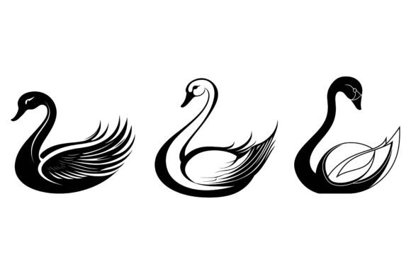 The Power of the Swan: Why Silhouette Vector Illustrations Are a Designer's Secret Weapon