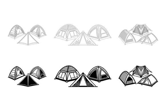 Your Digital Shelter: The Camping and Hiking Tent Illustration